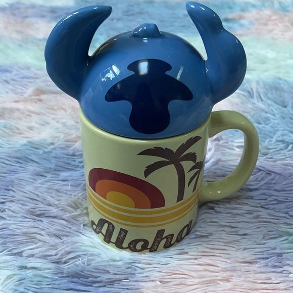 LILO & STITCH COFFEE MUG WITH STITCH TOPPER - Picture 4 of 9